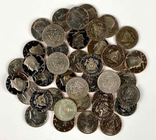 Group of 40 Kennedy Half Dollars