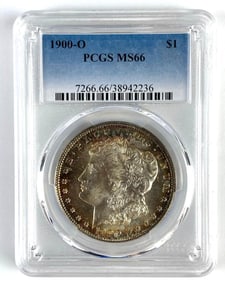 PCGS Graded 1900-O US $1 Morgan Silver Dollar MS66