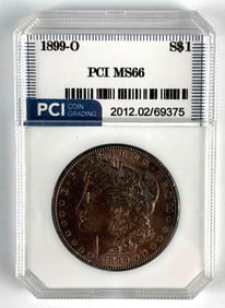 PCI Graded 1899-O US $1 Morgan Silver Dollar MS66