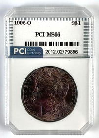 PCI Graded 19002-O US $1 Morgan Silver Dollar MS66