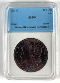 NNC Graded 1904-O US $1 Morgan Silver Dollar MS66+