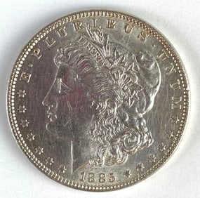 1885 US $1 Morgan Silver Dollar