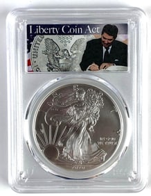 PCGS Graded 2020 US $1 American Silver Eagle 1oz Silver Dollar MS70