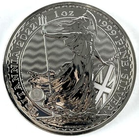 2022 Great Britain 2 Pound Britannia 1 oz .999 Fine Silver Coin