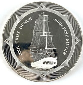 2017 NIUE $2 HMS Bounty 1 oz .999 Fine Silver Coin