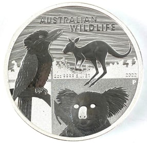 2022 Australia $2 Australian Wildlife 2 oz .999 Silver Coin