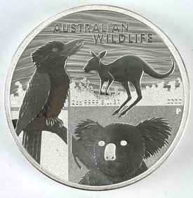 2022 Australia $2 Australian Wildlife 2 oz .999 Silver Coin