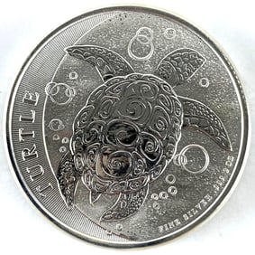 2016 NIUE $5 Turtle 2 oz .999 Fine Silver Coin