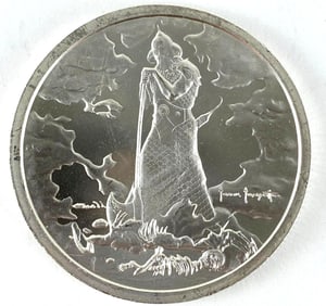 Death Dealer Frank Frazetta 2 Oz .999 Silver Round