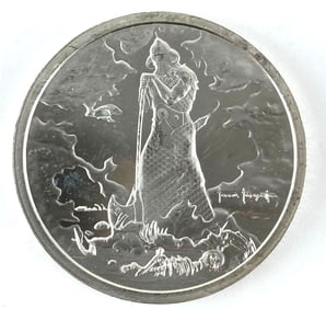 Death Dealer Frank Frazetta 2 Oz .999 Silver Round