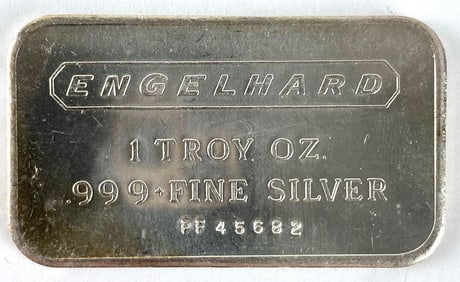 Engelhard 1 oz .999 Fine Silver Ingot/ Bar