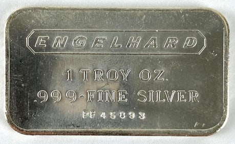 Engelhard 1 oz .999 Fine Silver Ingot/ Bar