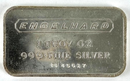 Engelhard 1 oz .999 Fine Silver Ingot/ Bar