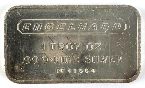 Engelhard 1 oz .999 Fine Silver Ingot/ Bar