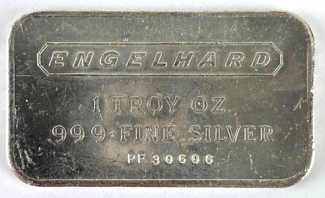 Engelhard 1 oz .999 Fine Silver Ingot/ Bar