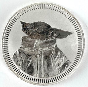 2023 NIUE $2 Star Wars Grogu 1 oz .999 Fine Silver Coin