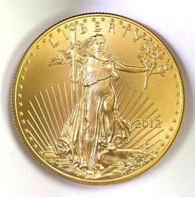 2012 $50 US American Gold Eagle 1 oz .999 Gold Coin