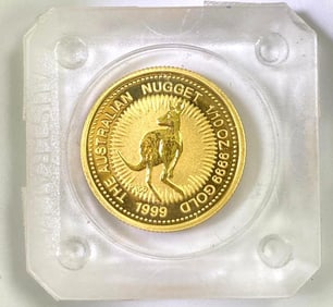 1999 Australia $15 The Australian Nugget 1/10 oz .999 Fine Gold Coin