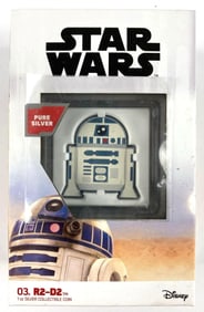 2020 NIUE $2 Colorized Star Wars R2 D2 1 oz .999 Fine Silver Coin