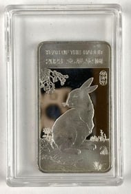 2023 Year of the Rabbit 1/2 oz .999 Fine Silver Ingot/ Bar