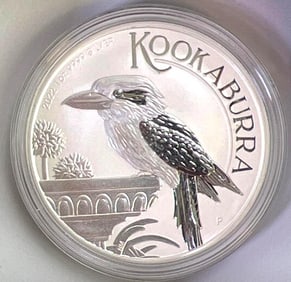 2022 Australia Kookaburra Proof Like 1 oz .9999 Fine Silver Round in Cap