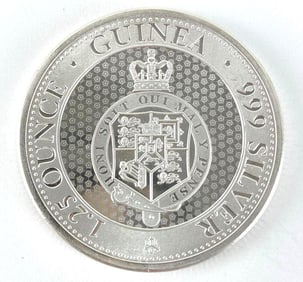2021 St.Helena The East India Company 1.25 Pounds  Guinea 1.25 oz .999 Fine Silver Coin