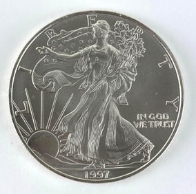 1997 US Mint American Silver Eagle 1 oz .999 Fine Silver Coin