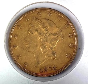1878-S US $20 Liberty Head Gold Coin