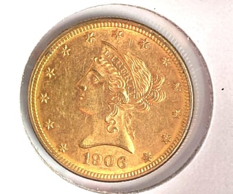 1906-D US $10 Liberty Head Gold Coin