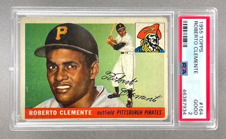 1955 Topps Roberto Clemente #164 PSA 2 Rookie