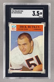 1966 Philadelphia Dick Butkus #31 SGC 3.5 Rookie