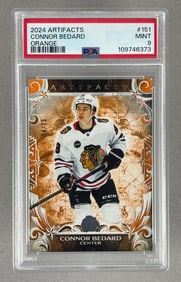 2024 Artifacts Connor Bedard Orange #151 PSA 9