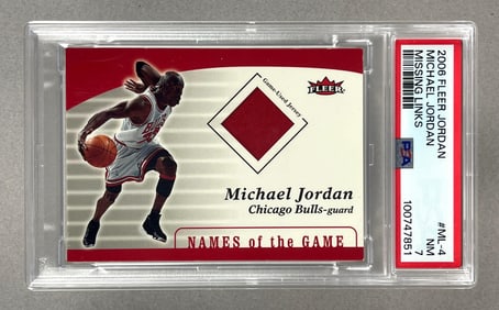 2006 Fleer Michael Jordan Missing Links #ML-4 PSA 7