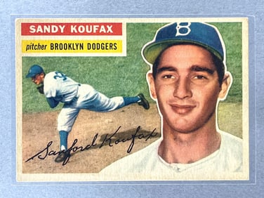1956 Topps Sandy Koufax White Back #79