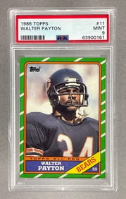 1986 Topps Walter Payton #11 PSA 9