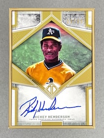 2019 Topps Transcendent Gold Auto Rickey Henderson 22/25