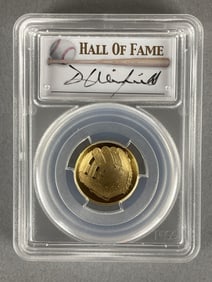 PCGS Graded 2014-W Baseball HOF Signed Dave Winfield Gold $5 Coin PR70DCAM