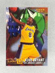 1996 Fleer Lucky 13 Kobe Bryant #13 Rookie