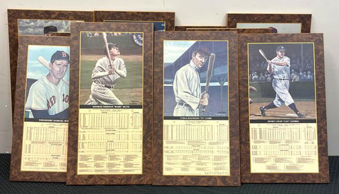 10 - Limited Edition Mirro Art Baseball HOFs Plaques 125/1000