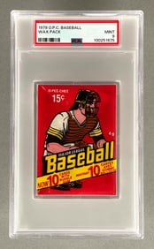 1978 O-Pee-Chee Baseball Wax Pack PSA 9