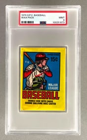 1979 O-Pee-Chee Baseball Wax Pack PSA 9