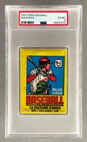 1979 Topps Baseball Wax Pack PSA 6