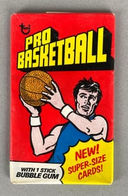 1976 Topps Basketball Unopened Wax Pack
