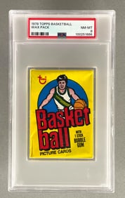 1978 Topps Basketball Wax Pack PSA 8