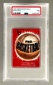 1979 Topps Basketball Wax Pack PSA 7
