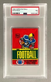 1980 Topps Football Wax Pack PSA 7
