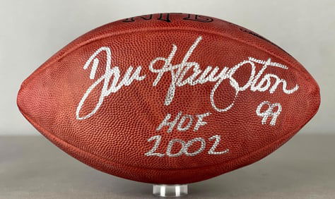 Dan Hampton Signed Official NFL The Duke Wilson Football