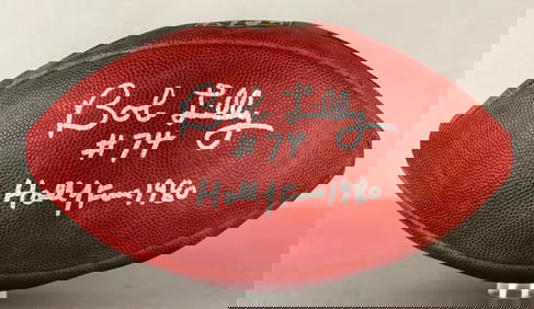 Bob Lilly Signed Official NFL The Duke Wilson Football