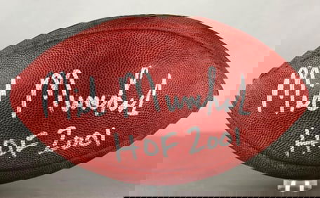 Mike Munchak Signed Official NFL The Duke Wilson Football