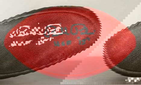 Bill Polian Signed Official NFL The Duke Wilson Football